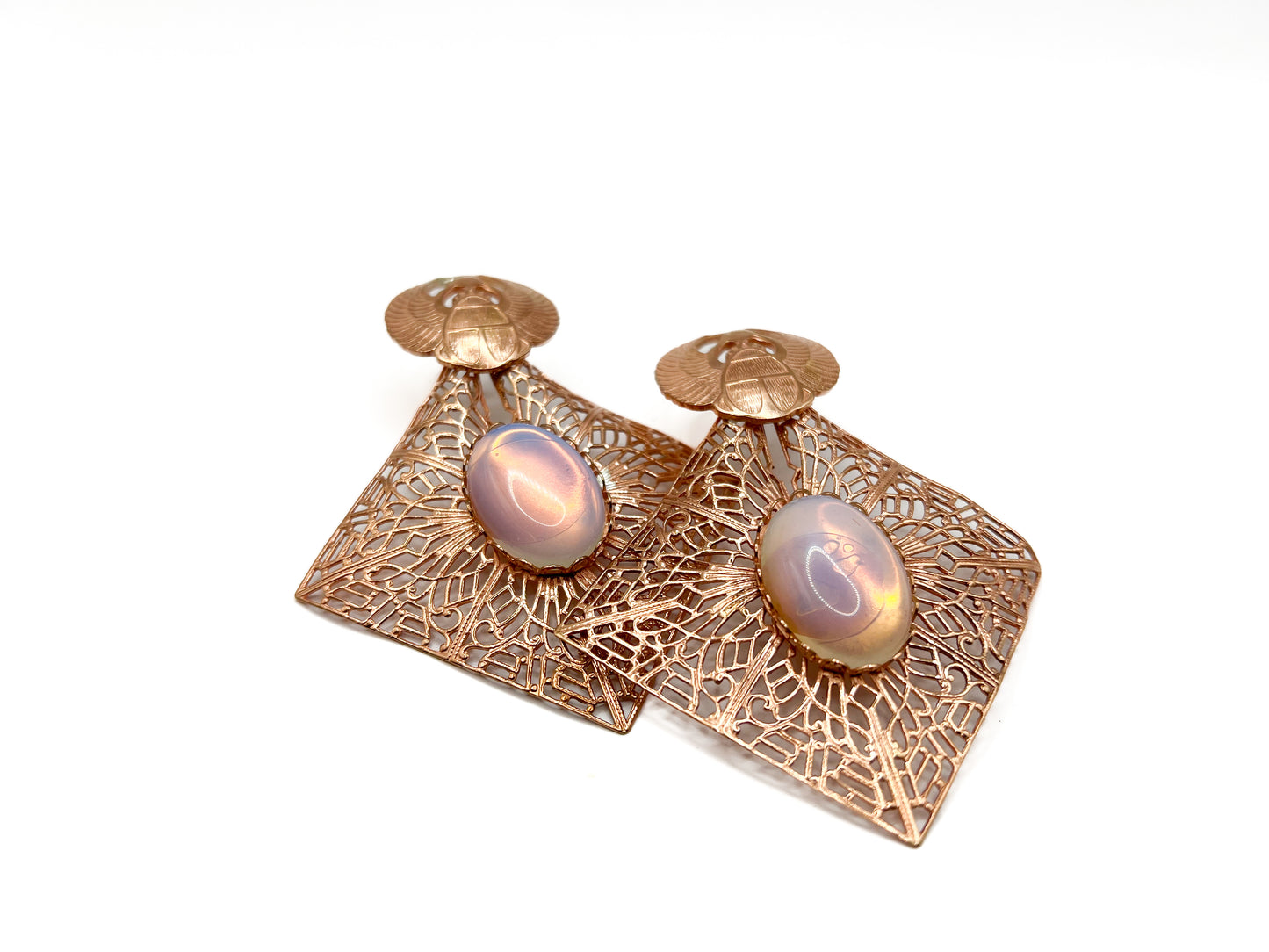 Divine scarab earrings
