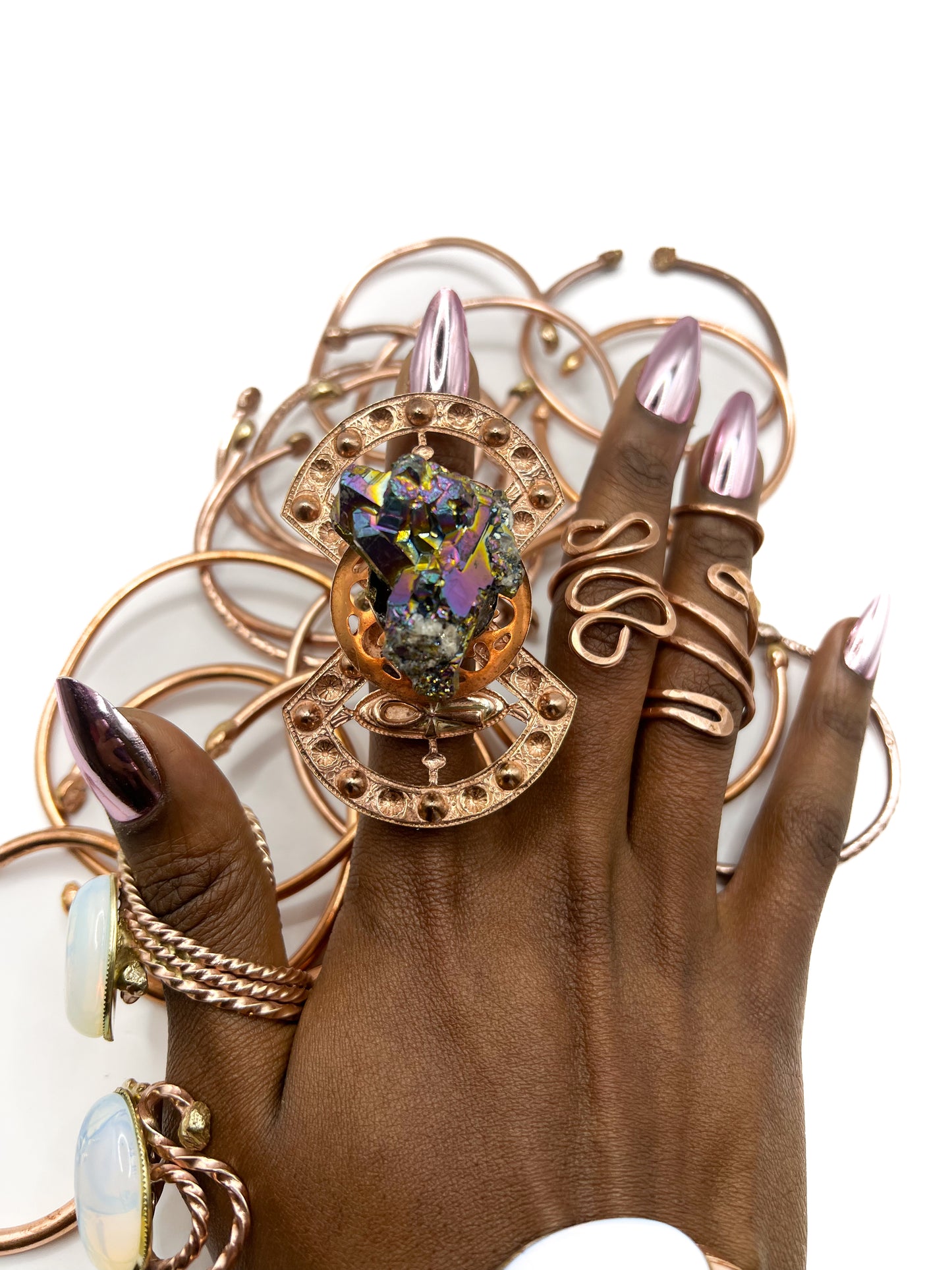 Peacock Ore Ring
