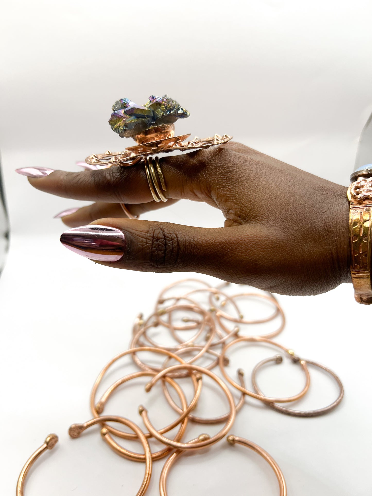 Peacock Ore Ring