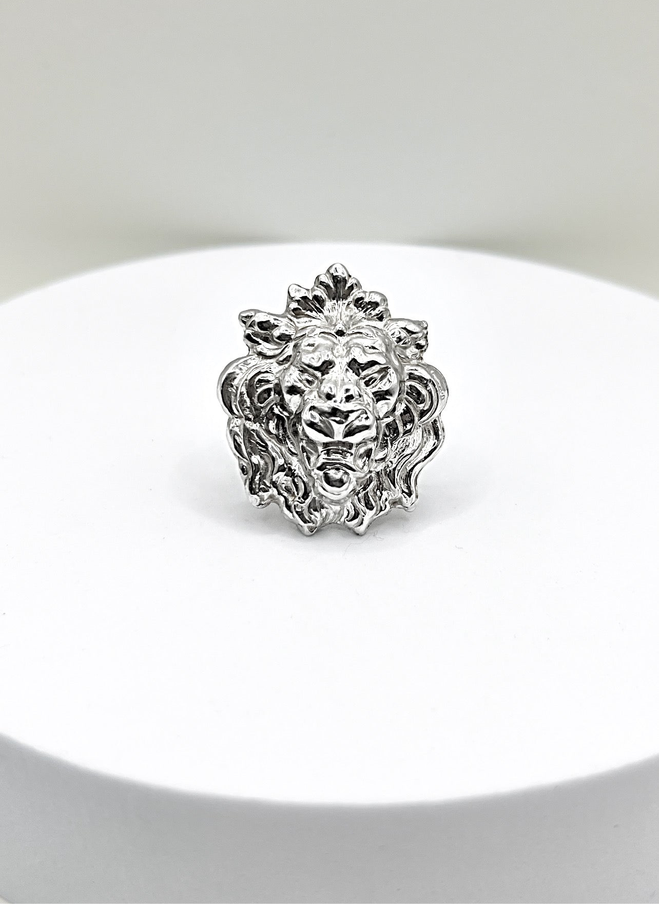 Silver Lion Ring