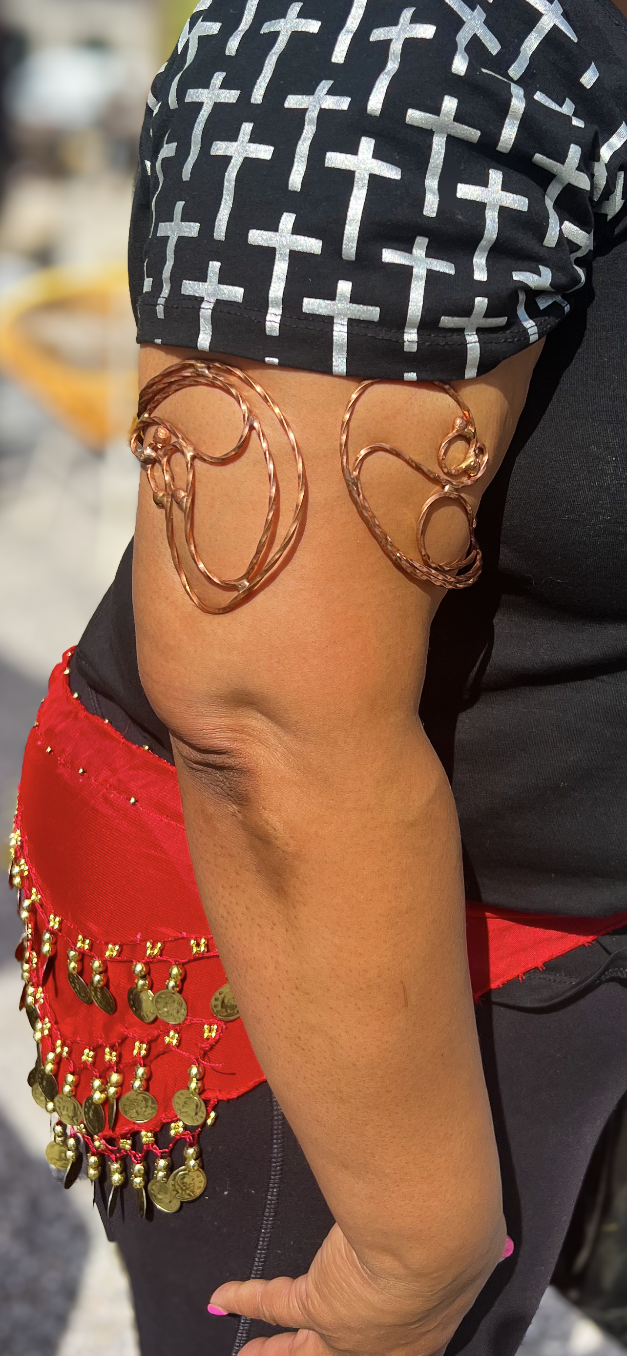 Copper Swan arm band