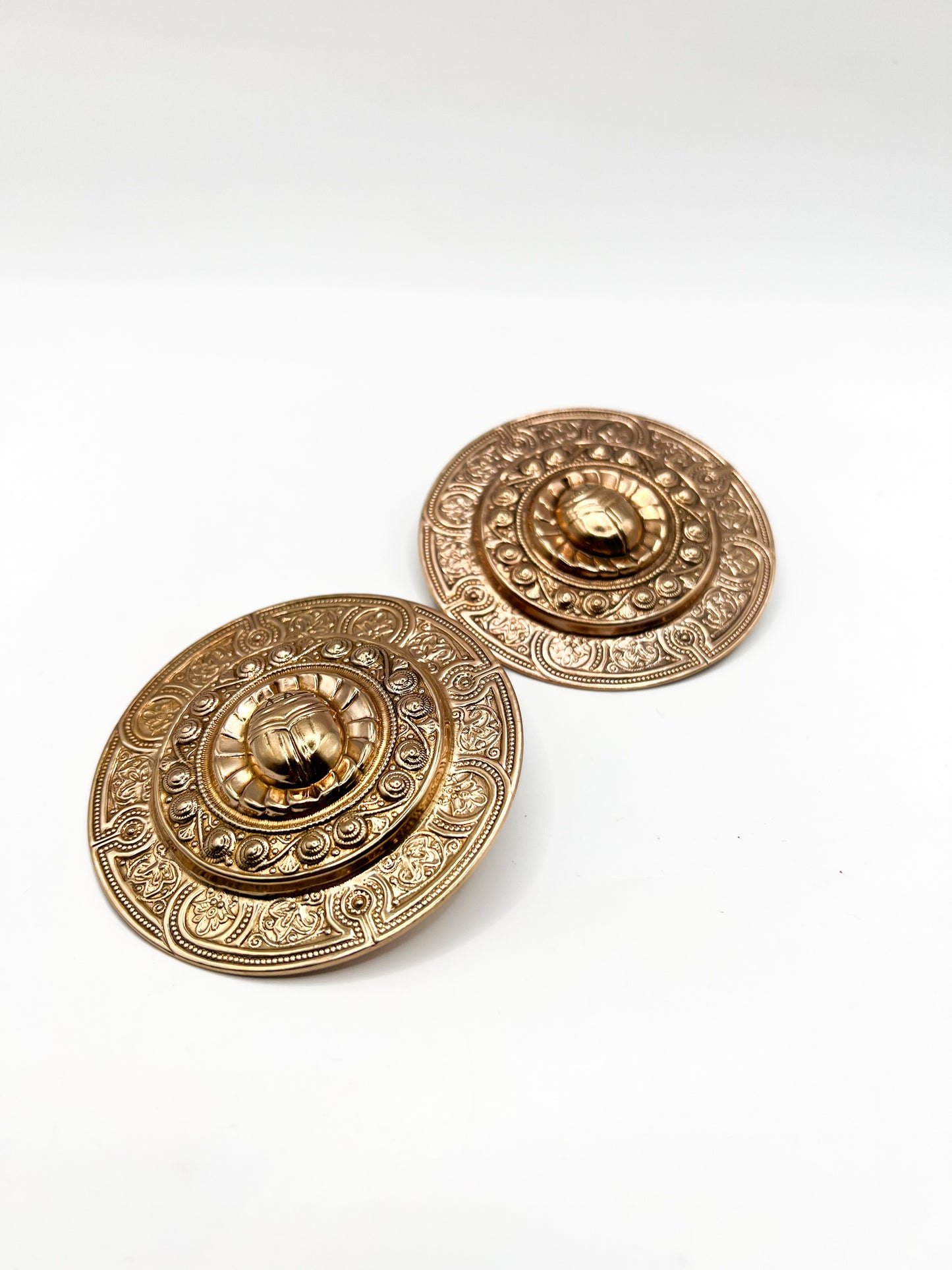 Scarab Shield earrings