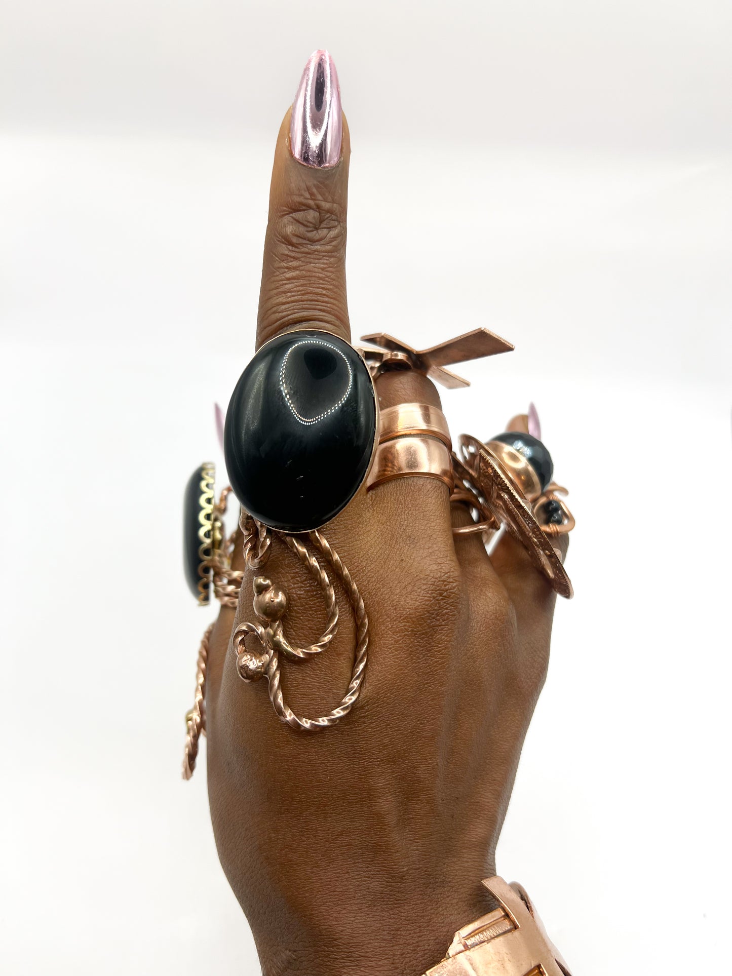 Black Obsidian Ring (EXQUIZ)