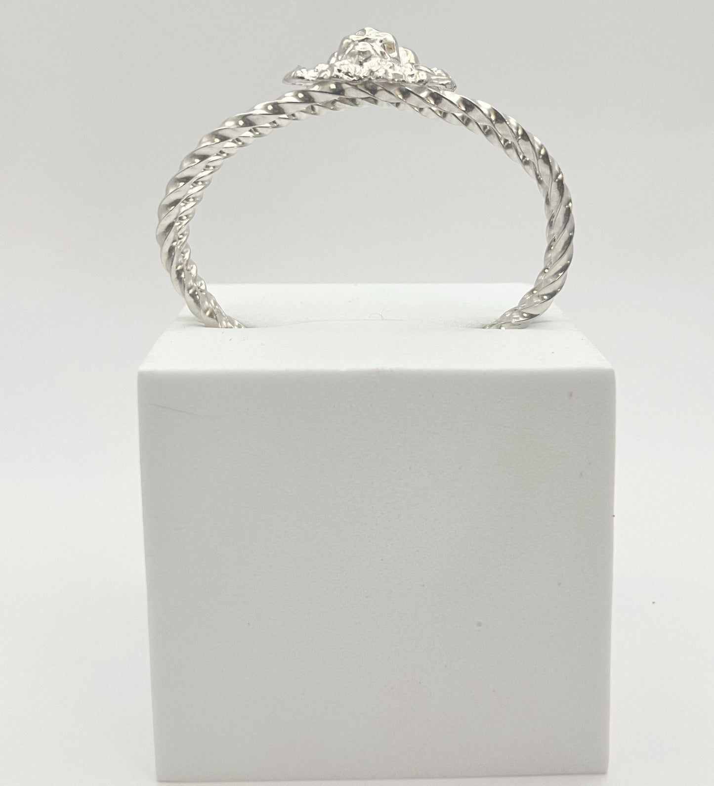 Silver Lion King Cuff Bracelet