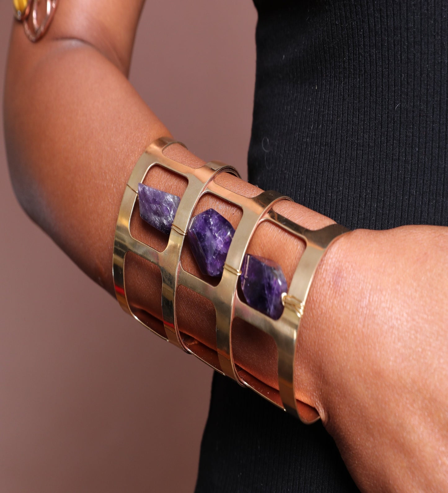 Amethyst Cuff Bracelet