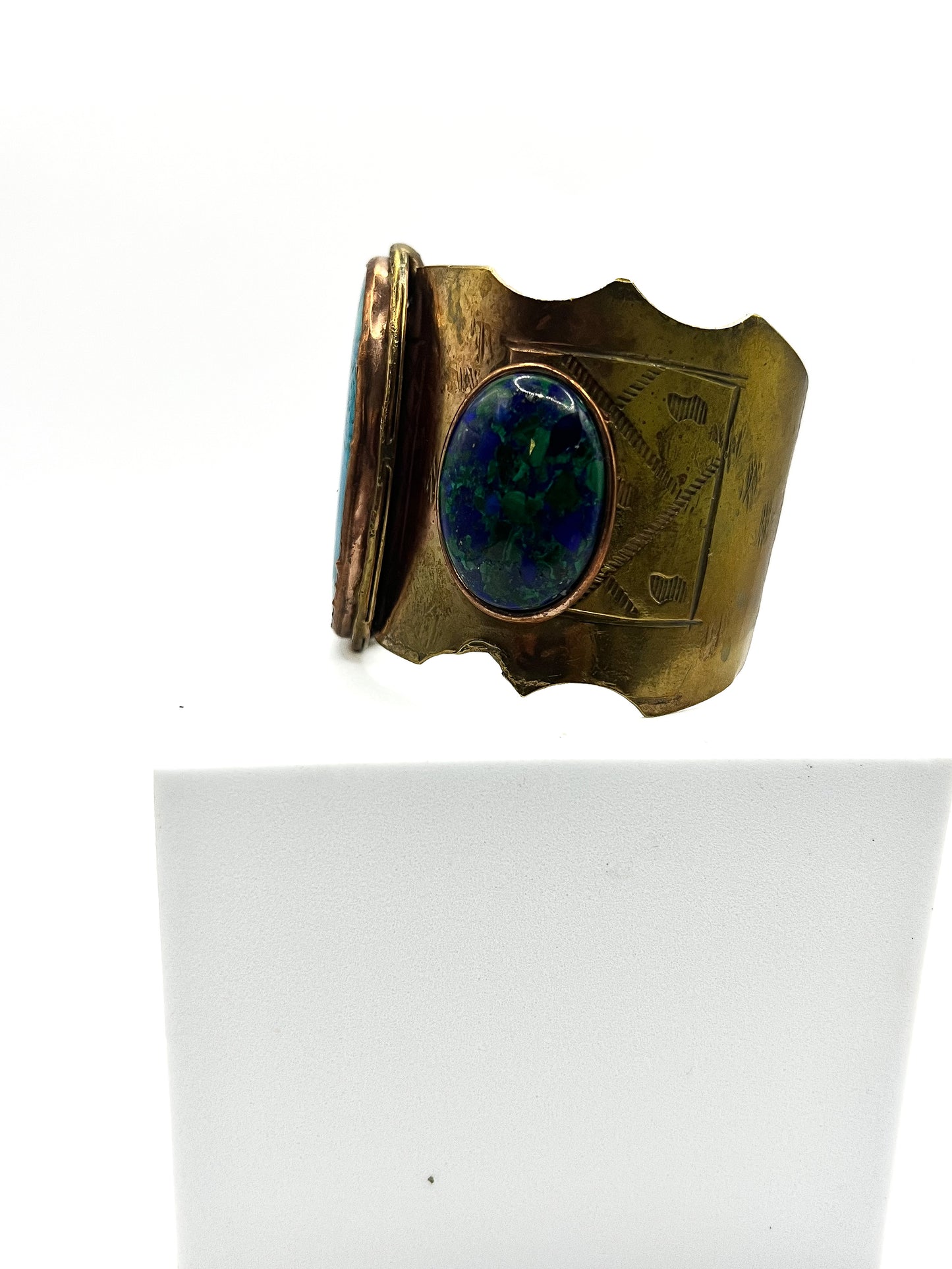 Blue turquoise arm cuff