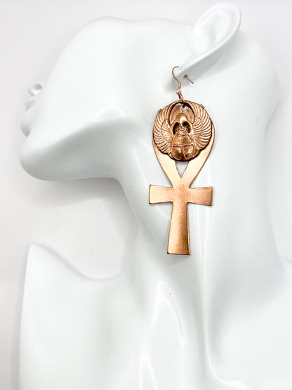 Key of Wisdom Ahnk earrings