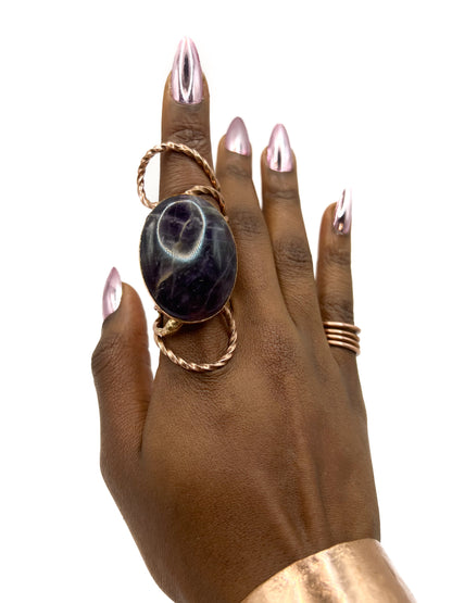 Deep amethyst Ring( EXQUIZ)