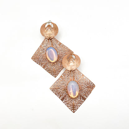 Divine scarab earrings