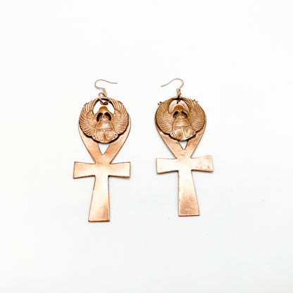Key of Wisdom Ahnk earrings