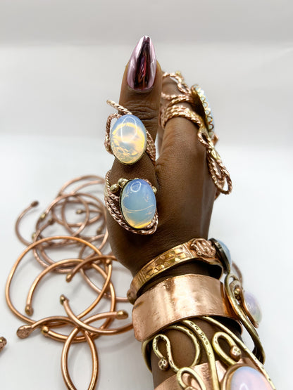 Double Opalite ring
