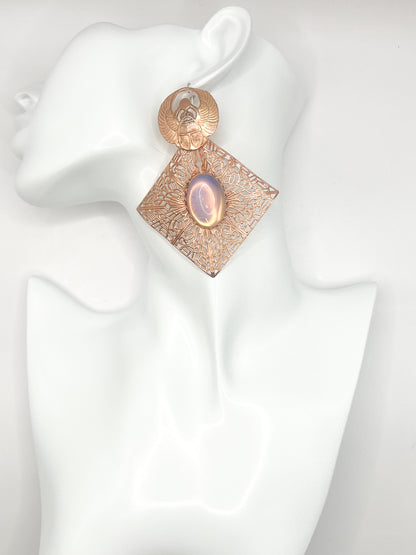 Divine scarab earrings