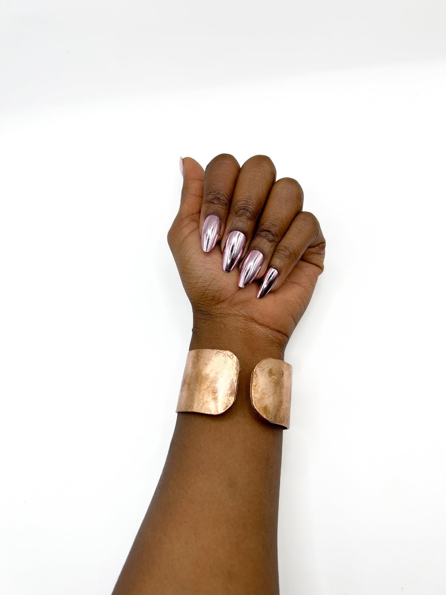 Large copper wide bangle