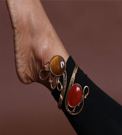 Crystal Copper Anklet