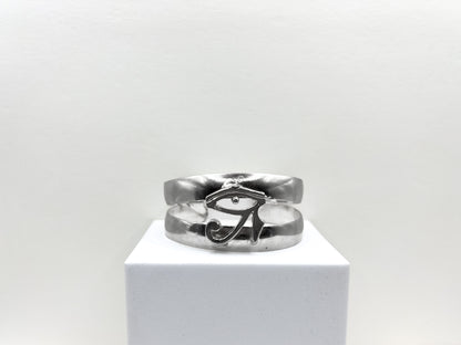 Silver eye of Heru arm cuff