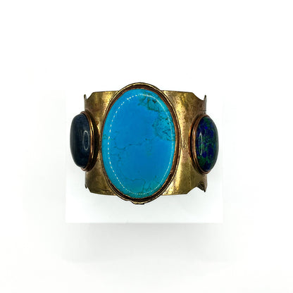 Blue turquoise arm cuff