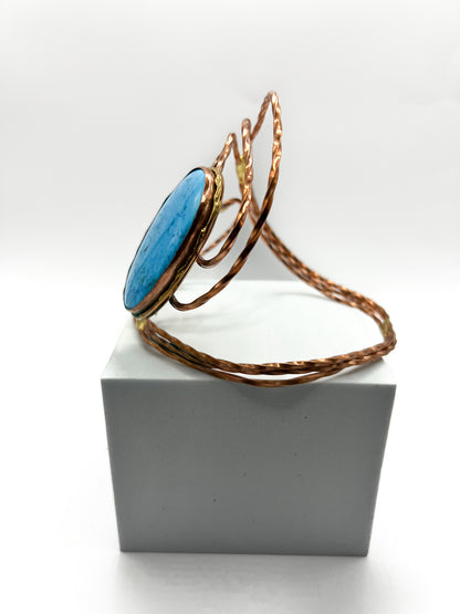 Blue Howlite Armband