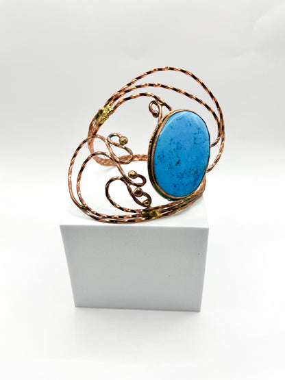 Blue Howlite Armband